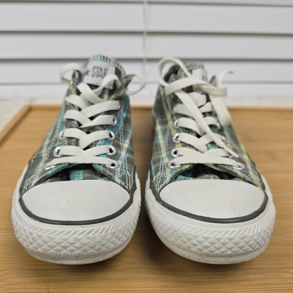 Converse Plaid Low-Top Sneakers - Picture 2 of 13